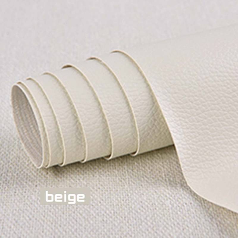 Selbstklebender Leder-Reparatur-Aufkleber für Autositz, Sofa, Zuhause, Leder-Reparatur, Farbreparatur-Patch, Leder-Zubehör 25cm*30cm beige von Joom DACH