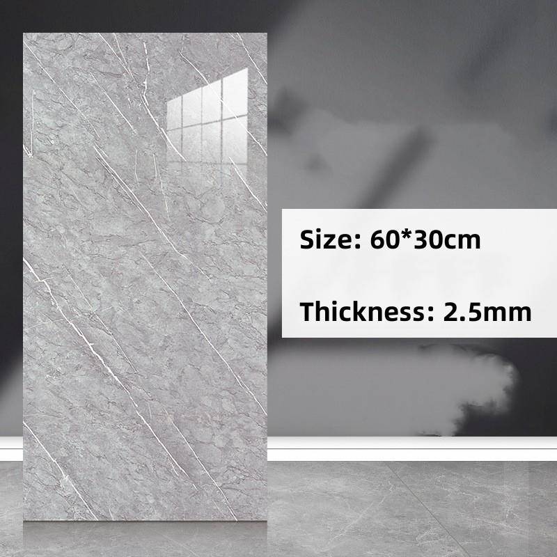Selbstklebender Marmor-Muster-Fliesen-Aufkleber, Wanddekoration, Toilette, wasserdichte Aluminium-Kunststoff-Platte 10pcs von Joom DACH