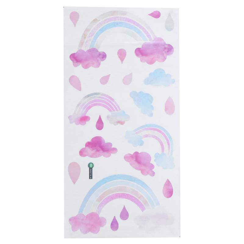 Selbstklebender Wandsticker Niedliches Wolken-Regentropfen-Muster Aufkleber Kinderzimmer Schlafzimmer Dekor von Joom DACH