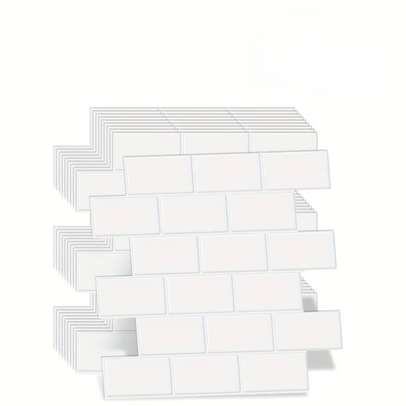 Selbstklebendes 3D U-Bahnfliesen-Wandtattoo Küche, 12x12 Zoll Dekorative Heimwerkerarbeit, Küchenwandfliesen-Wandtattoo, Balkon, Spüle, Badezimmer, Esszimmer reine weiße Selbstklebendes 3D U-Bahnfliesen-Wandtattoo Küche, 12x12 Zoll Dekorative Heimwerkerarbeit, Küchenwandfliesen-Wandtattoo, Balkon, Spüle, Badezimmer, Esszimmer reine weiße von Joom DACH