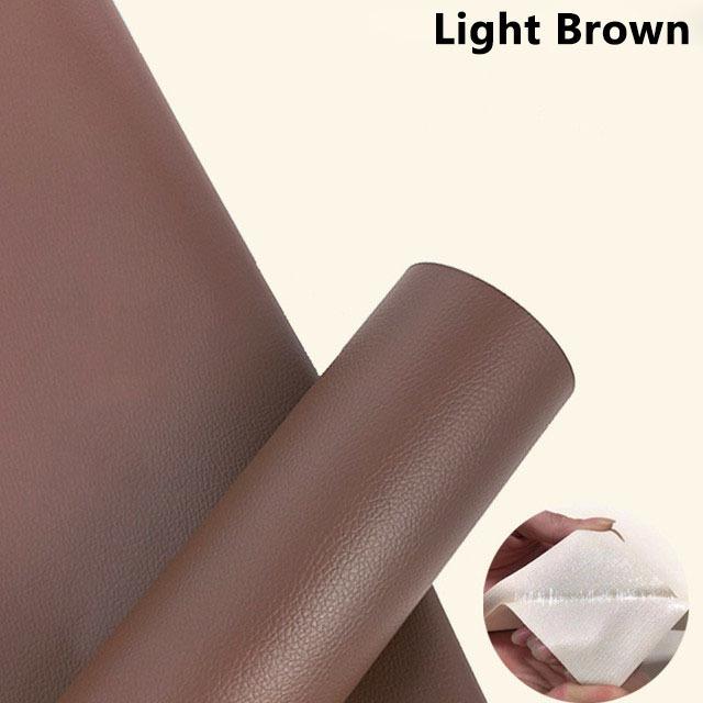 Selbstklebendes Leder-Papier-Möbelschuhe-Erste-Hilfe-Flicken Lederflicken DIY Schwarzes selbstklebendes Leder-Reparaturband für Sofa-Reparaturflicken klebrig M-25*60cm hellbraune von Joom DACH