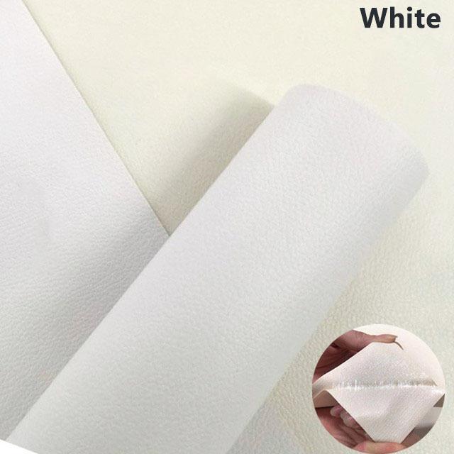 Selbstklebendes Leder-Papier-Möbelschuhe-Erste-Hilfe-Flicken Lederflicken DIY Schwarzes selbstklebendes Leder-Reparaturband für Sofa-Reparaturflicken klebrig M-25*60cm weiß von Joom DACH