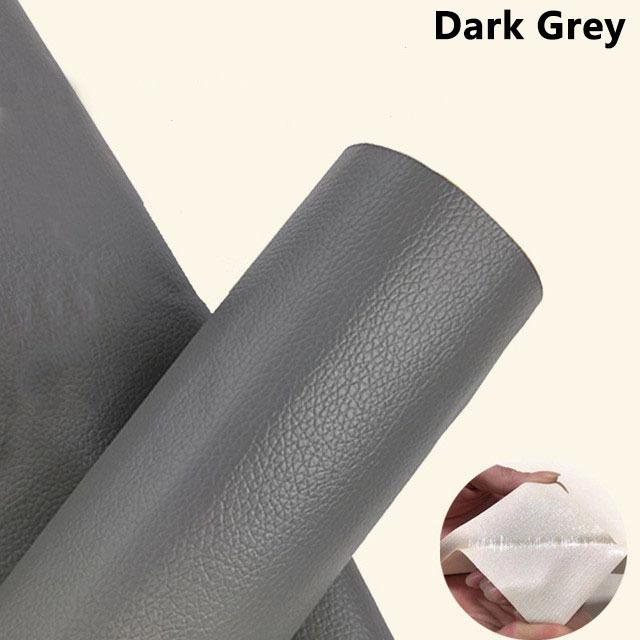 Selbstklebendes Leder-Papier-Möbelschuhe-Erste-Hilfe-Flicken Lederflicken DIY Schwarzes selbstklebendes Leder-Reparaturband für Sofa-Reparaturflicken klebrig M-25*60cm dunkelgrau von Joom DACH