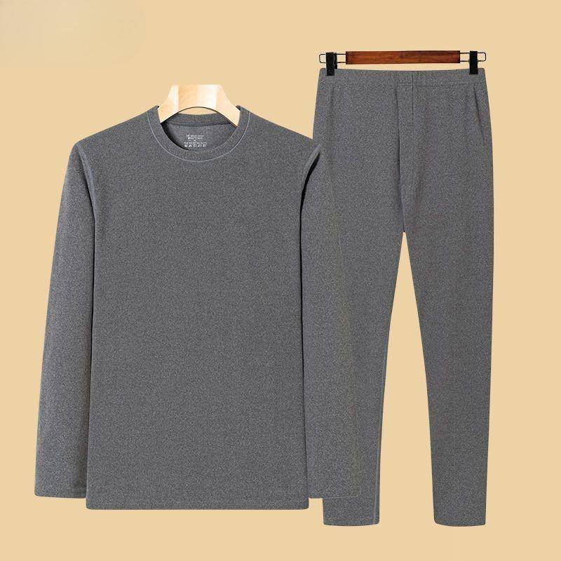 Selbstwärmender doppelseitiger Herren-Thermo-Unterwäscheanzug aus deutschem Samt - Verdicktes Fleece Herbst-Winter-Outfit (1/2 Stk.) XXXL for 150-170 lbs von Joom DACH