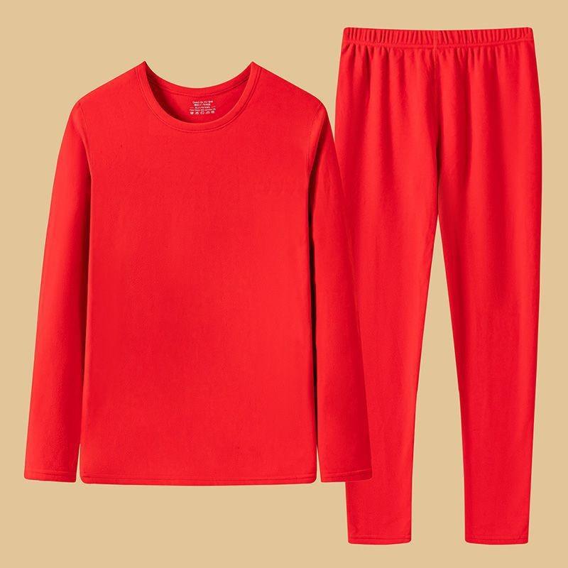 Selbstwärmender doppelseitiger Herren-Thermo-Unterwäscheanzug aus deutschem Samt - Verdicktes Fleece Herbst-Winter-Outfit (1/2 Stk.) XXXXXL for 190-210 lbs von Joom DACH