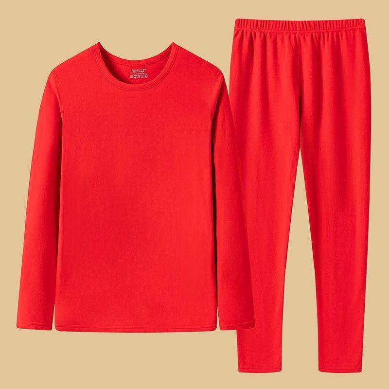 Selbstwärmender doppelseitiger Herren-Thermo-Unterwäscheanzug aus deutschem Samt - Verdicktes Fleece Herbst-Winter-Outfit (1/2 Stk.) XXXXXL for 190-210 lbs von Joom DACH