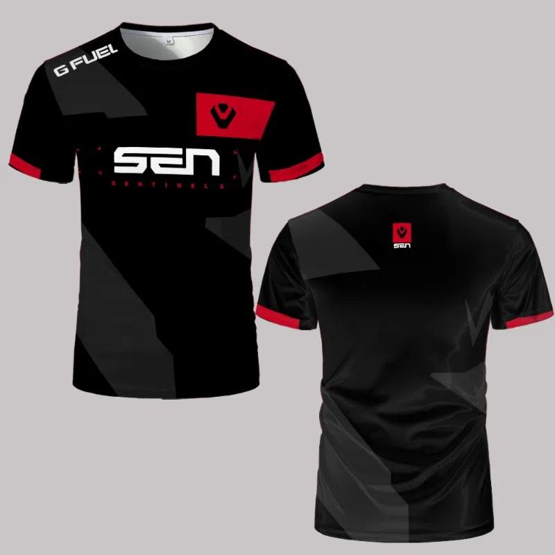 Sentinels Esports Club Uniformen SEN Pro Trikot Professionelle Spieler Trainingsuniform Fans Benutzerdefinierte Oberteile Herren Übergroße T-Shirts 2XL von Joom DACH