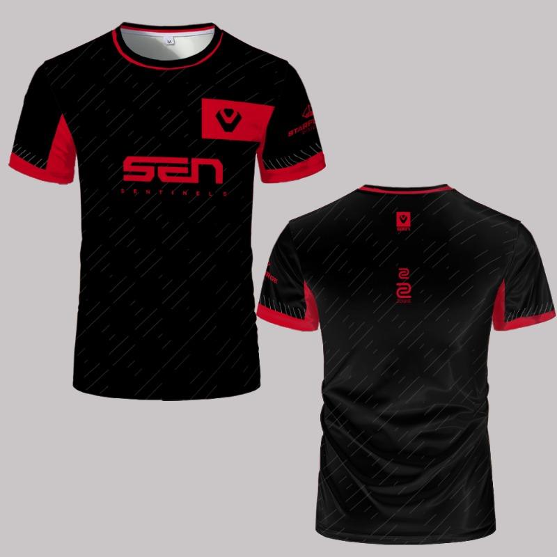 Sentinels Esports Club Uniformen SEN Pro Trikot Professionelle Spieler Trainingsuniform Fans Benutzerdefinierte Oberteile Herren Übergroße T-Shirts M von Joom DACH