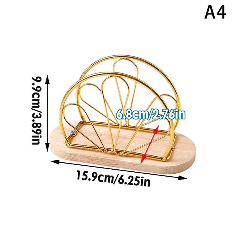 Serviettenhalter, Servietten-Organizer für die Arbeitsplatte, Desktop-Papierspender mit Holzfuß, Für Restaurants, Cocktail-Grillpartys, Bar-Dekor von Joom DACH