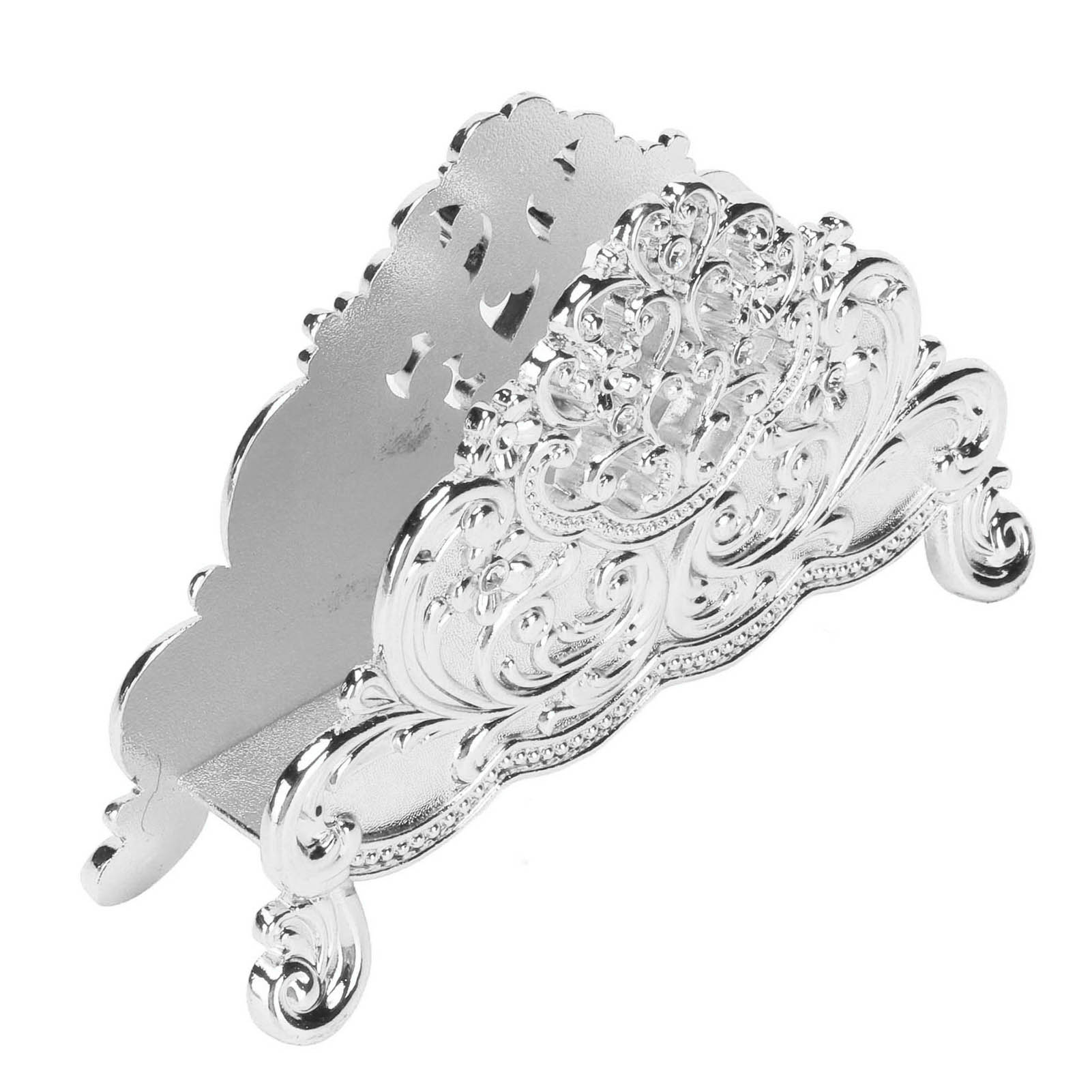 Serviettenhalter Europäischer Stil Metall Hohl Blumenmuster Papier Taschentuchhalter Freistehendes Papier silber von Joom DACH