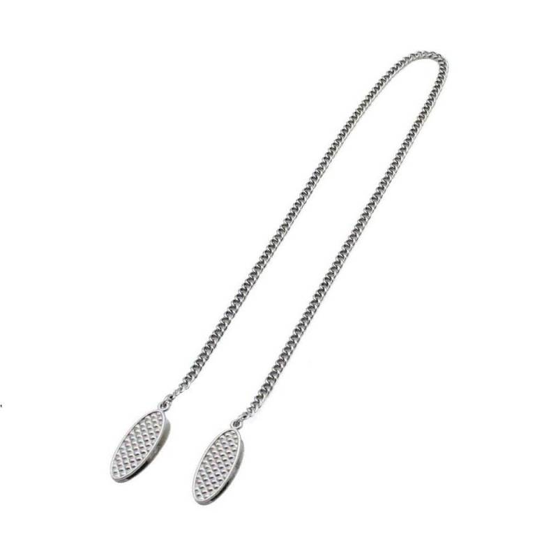 Serviettenkette, Handtuch, Schürze, Lätzchen, Kette aus Edelstahl, Serviettenklammern, Metallserviettenbefestigungsclip, Serviettenhalter, Umhängeband 1PCS silber von Joom DACH