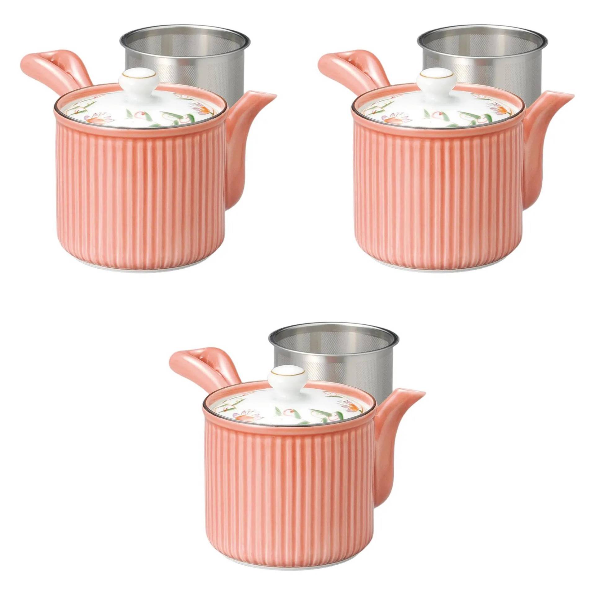 Set aus 3 Hanaren SS leichten Teekannen x cm Arita Ware Teekannen Arita Ware Setomonohonpo (rot, klein) [9 9.5 (350 ccm)] rot von Joom DACH