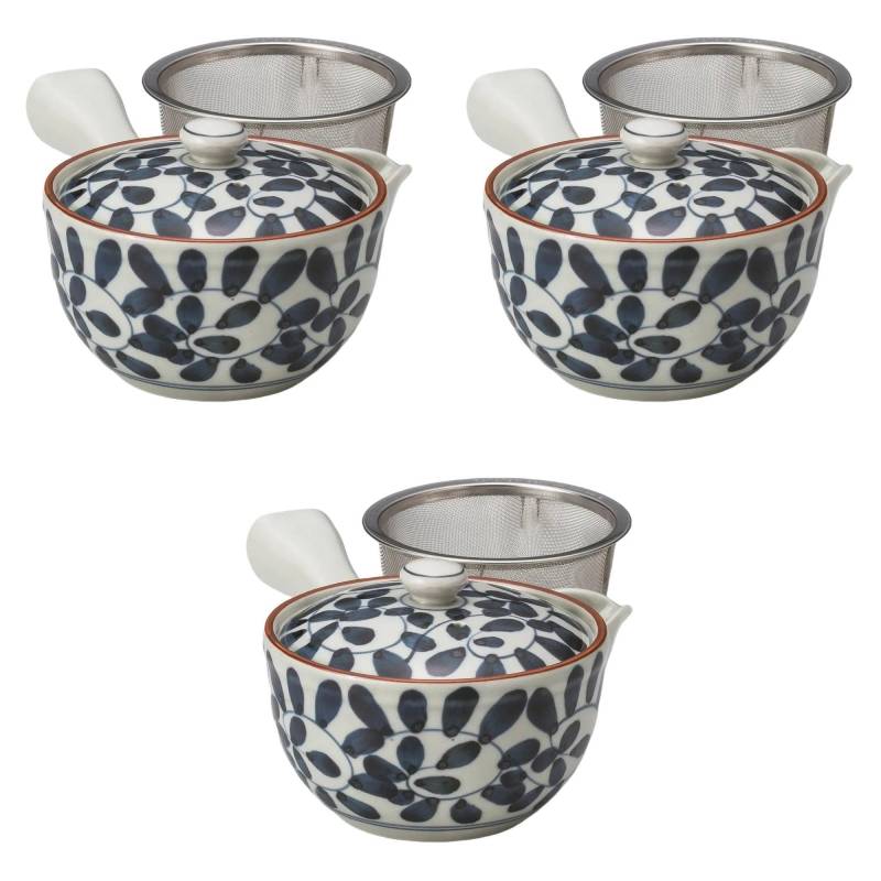 Set aus 3 Octopus Arabesque Spatzmund mittelgroßen Teekannen Arita-Ware Teekannen Arita-Ware Setomonohonpo U-Form [10.5×8cm 250cc] von Joom DACH