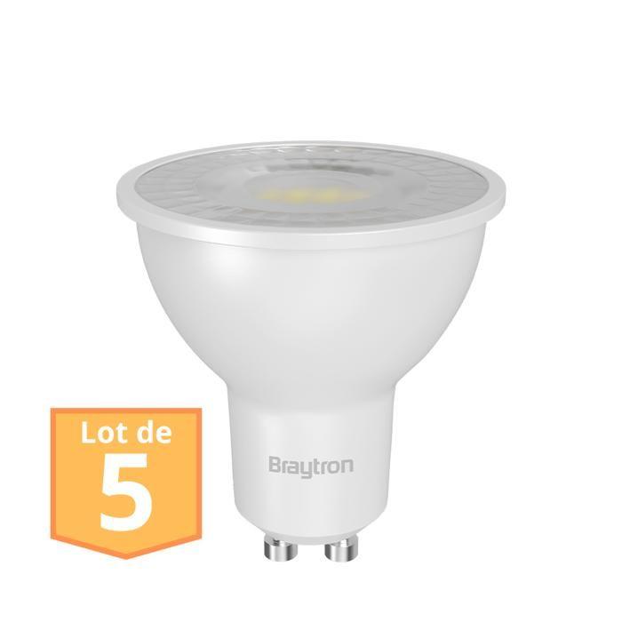 Set mit 5 LED-Lampen GU10 Braytron 6,5W 6500K 630 Lumen von Joom DACH