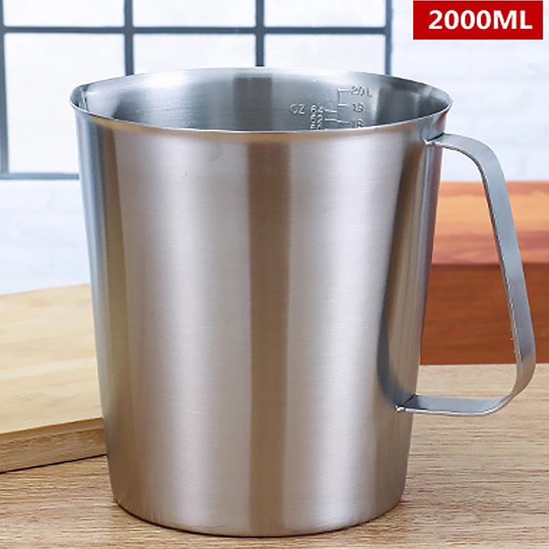 Set zur Herstellung von Kerzen aus Sojawachs: Topf- und Tassenset aus dickem Edelstahl 2L Dahua wax cup with scale von Joom DACH