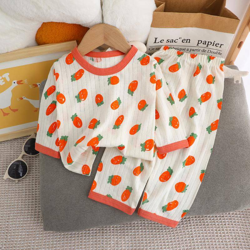 Sets für Kinder Loungewear Langärmliger Pyjama für Kinder Niedliches Design Leichtes und bequemes Nachtwäsche-Outfit aus Stoff 73cm von Joom DACH