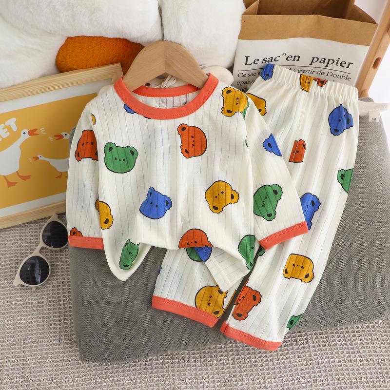Sets für Kinder Loungewear Langärmliger Pyjama für Kinder Niedliches Design Leichtes und bequemes Nachtwäsche-Outfit aus Stoff 90cm von Joom DACH