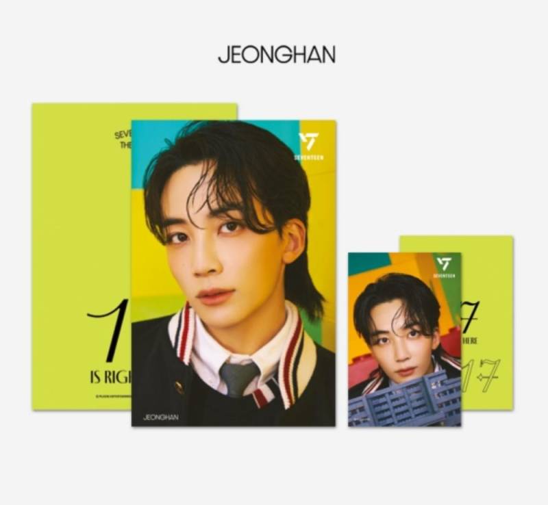 Seventeen 3D-Foto-Linsenraster-Postkarte + 1 Fotokarte „17 IS RIGHT HERE“ Ver von Joom DACH