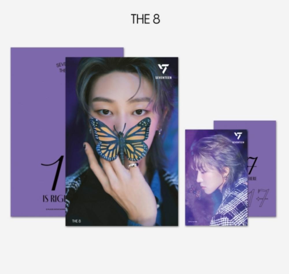 Seventeen 3D-Foto-Linsenraster-Postkarte + 1 Fotokarte „17 IS RIGHT HERE“ Ver von Joom DACH