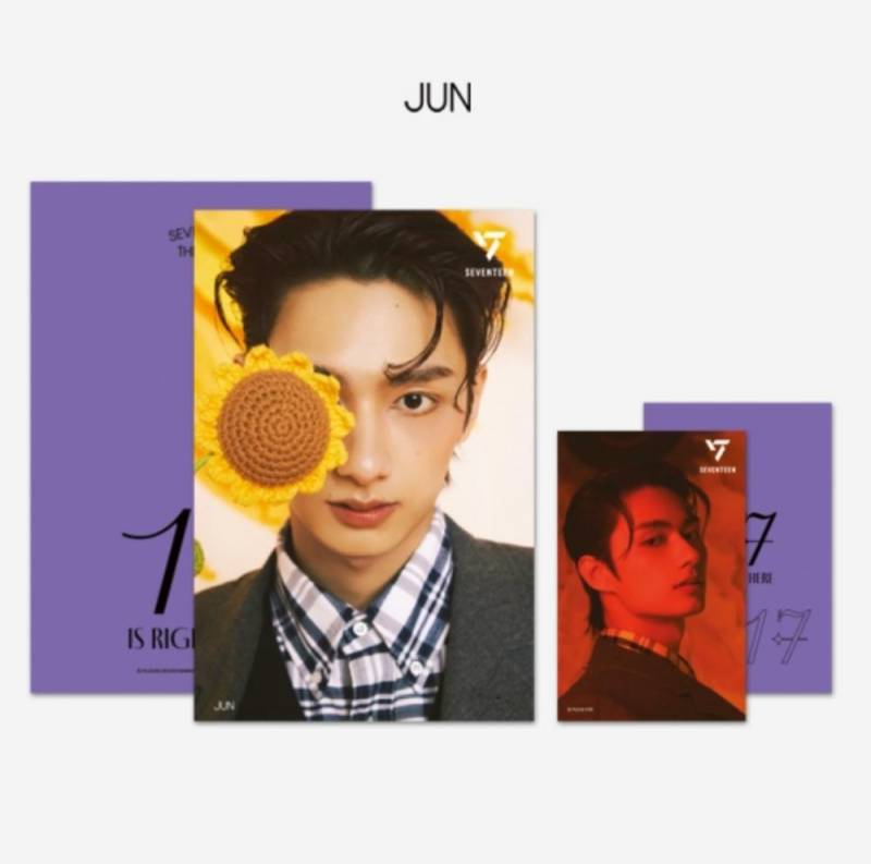 Seventeen 3D-Foto-Linsenraster-Postkarte + 1 Fotokarte „17 IS RIGHT HERE“ Ver von Joom DACH