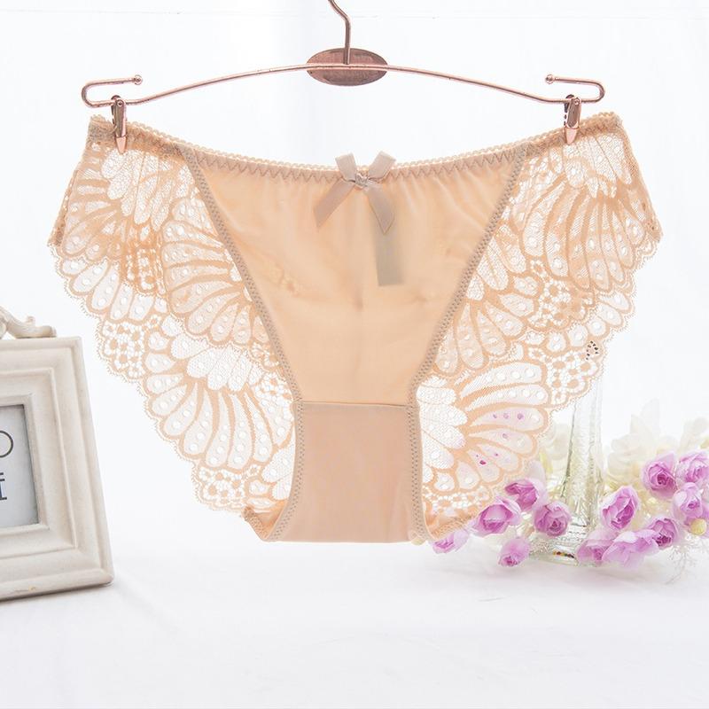 Sexy Damen-Unterwäsche, niedrige Taille, Slips, weibliche Hipster-Unterhose XXXL nude von Joom DACH