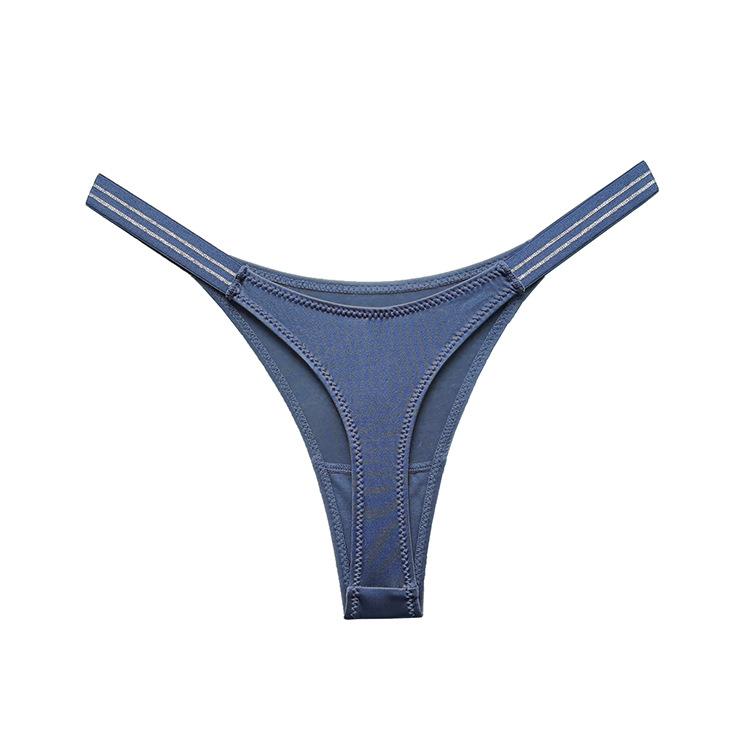 Sexy Unterhose Eis Seide T Hosen Frauen niedrige Taille Hüfte Lift Fitness Sport hohe Gabel Mode Tanga Frauen Briefs Sexy Höschen M blau von Joom DACH
