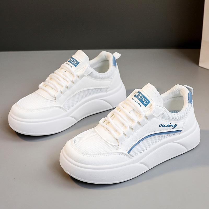Sh606 Neue Mesh-Schuhe Damen Sommer Plateau Mesh-Oberfläche Weiße Schuhe Abriebfest Lässig Sportlich Höhenerhöhend Damen Schuhe Atmungsaktiv 40 von Joom DACH