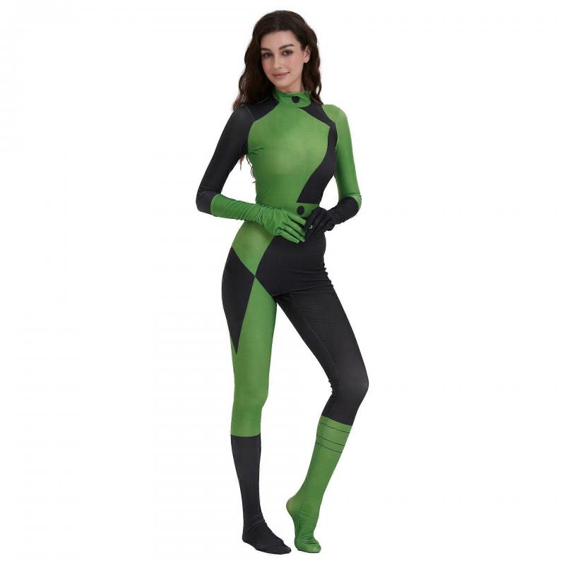 Shego/Kim Possible Cosplay Bodysuit für Kinder & Erwachsene Halloween-Kostüm Rollenspielanzug S grün Shego/Kim Possible Cosplay Bodysuit für Kinder & Erwachsene Halloween-Kostüm Rollenspielanzug S grün von Joom DACH
