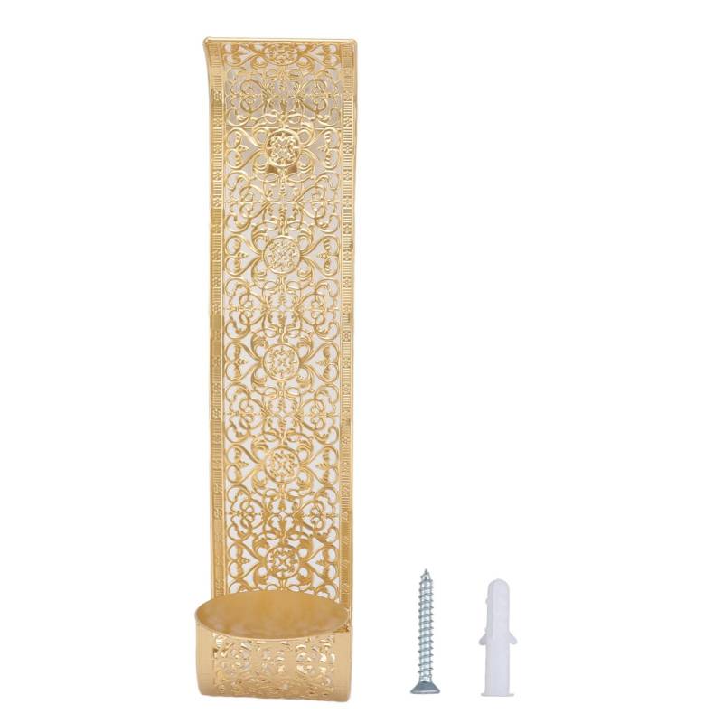 Shelving Solution Wandleuchter Kerzenhalter Gold Hohl Geschnitzt Exquisite Details Metall Wandkerze von Joom DACH