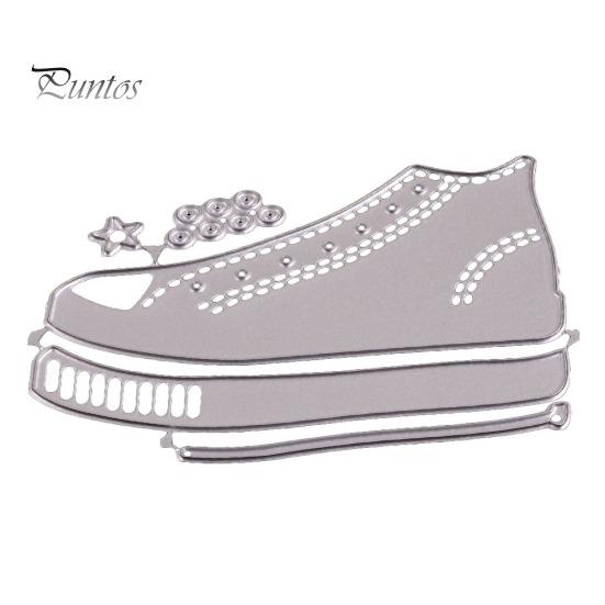 Schuhe Kinder Präge Stanzform DIY Bastelschablone Scrapbook Werkzeug Deko Form silber von Joom DACH