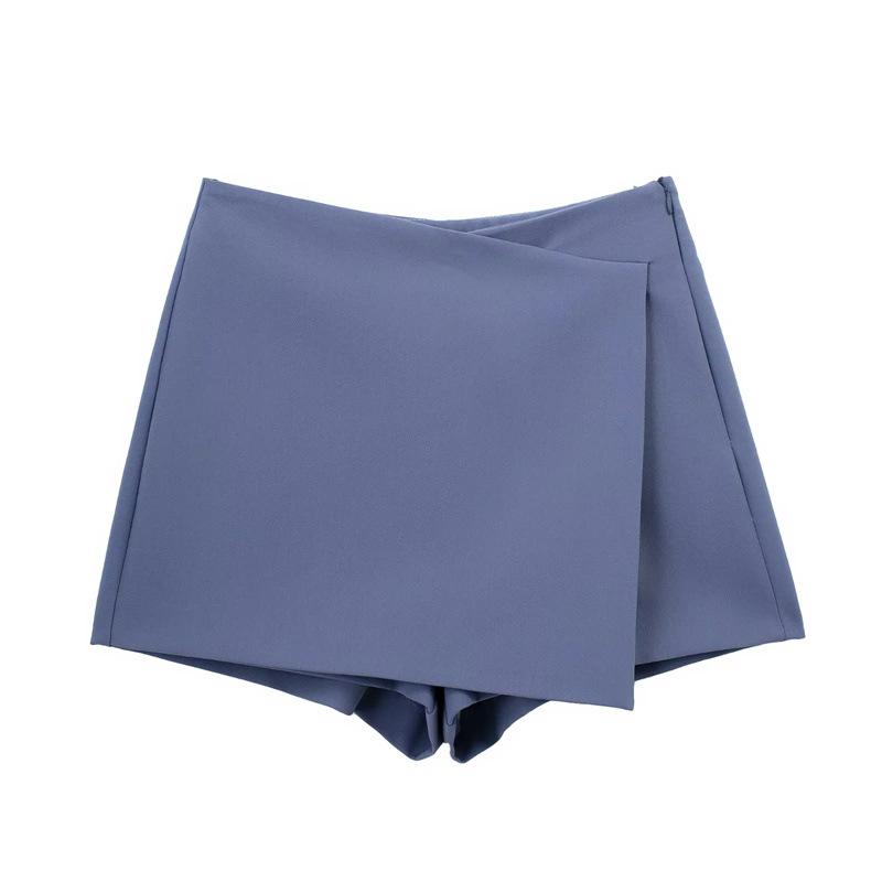 Shorts Röcke Frauen Sommer Asymmetrische Vintage Hohe Taille Seitlichem Reißverschluss Weibliche Miniröcke Lässige A-linie Shorts Mit Breitem Bein L blau Shorts Röcke Frauen Sommer Asymmetrische Vintage Hohe Taille Seitlichem Reißverschluss Weibliche Miniröcke Lässige A-linie Shorts Mit Breitem Bein L blau von Joom DACH