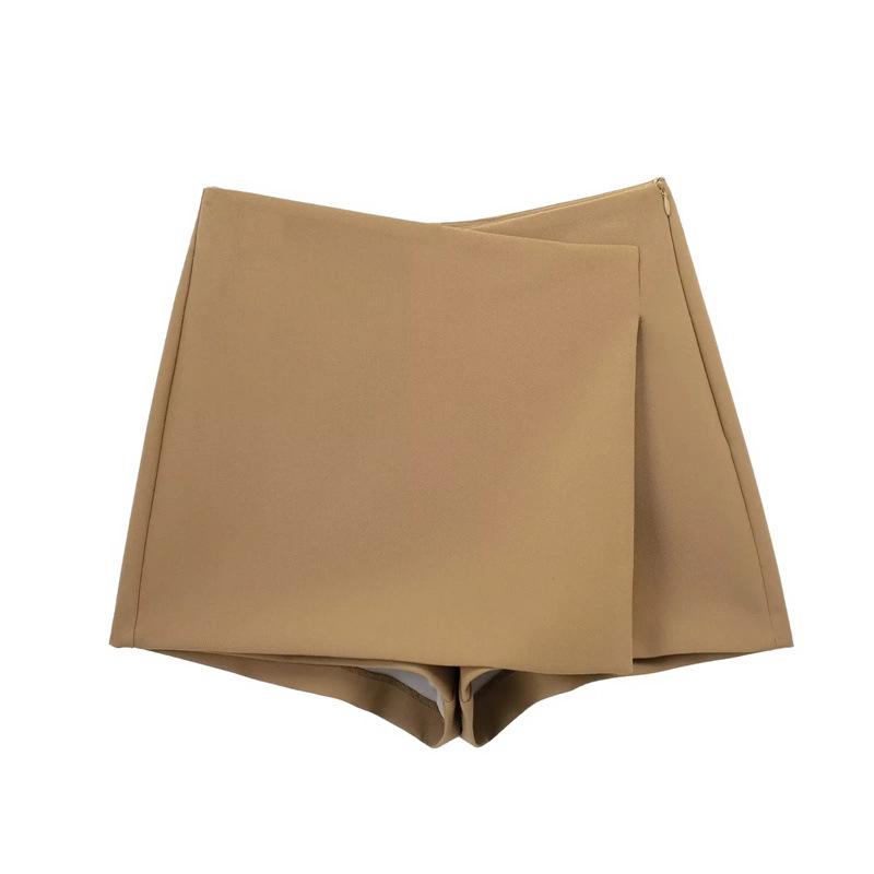 Shorts Röcke Frauen Sommer Asymmetrische Vintage Hohe Taille Seitlichem Reißverschluss Weibliche Miniröcke Lässige A-linie Shorts Mit Breitem Bein S khaki Shorts Röcke Frauen Sommer Asymmetrische Vintage Hohe Taille Seitlichem Reißverschluss Weibliche Miniröcke Lässige A-linie Shorts Mit Breitem Bein S khaki von Joom DACH