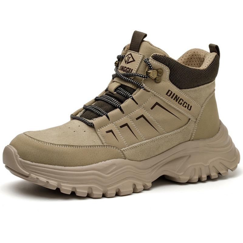 Sicherheitsschuhe Herren Arbeitsstiefel Stahlkappenschuhe Verbrühungsschutz Schweißstiefel Männlich Anti-Smashing Anti-Piercing Arbeitsschuhe Sicherheitsstiefel 38 von Joom DACH