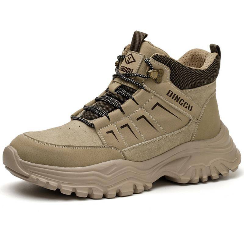 Sicherheitsschuhe Herren Arbeitsstiefel Stahlkappenschuhe Verbrühungsschutz Schweißstiefel Männlich Anti-Smashing Anti-Piercing Arbeitsschuhe Sicherheitsstiefel 38 von Joom DACH