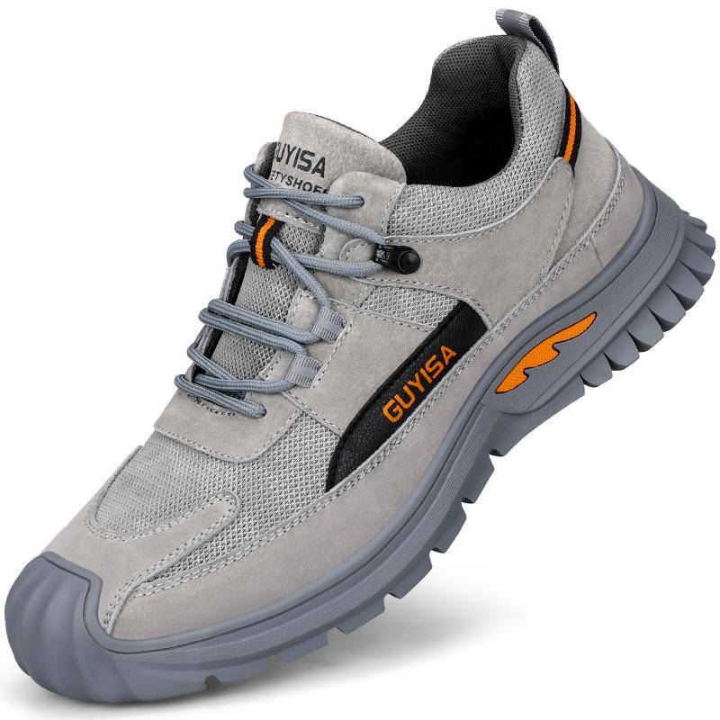 Sicherheitsschuhe für Herren, unzerstörbare Schuhe mit Stahlkappe, pannensichere Sicherheitsstiefel für Herren, Arbeitsschuhe, Turnschuhe, rutschfeste Sicherheitsstiefel 46 von Joom DACH