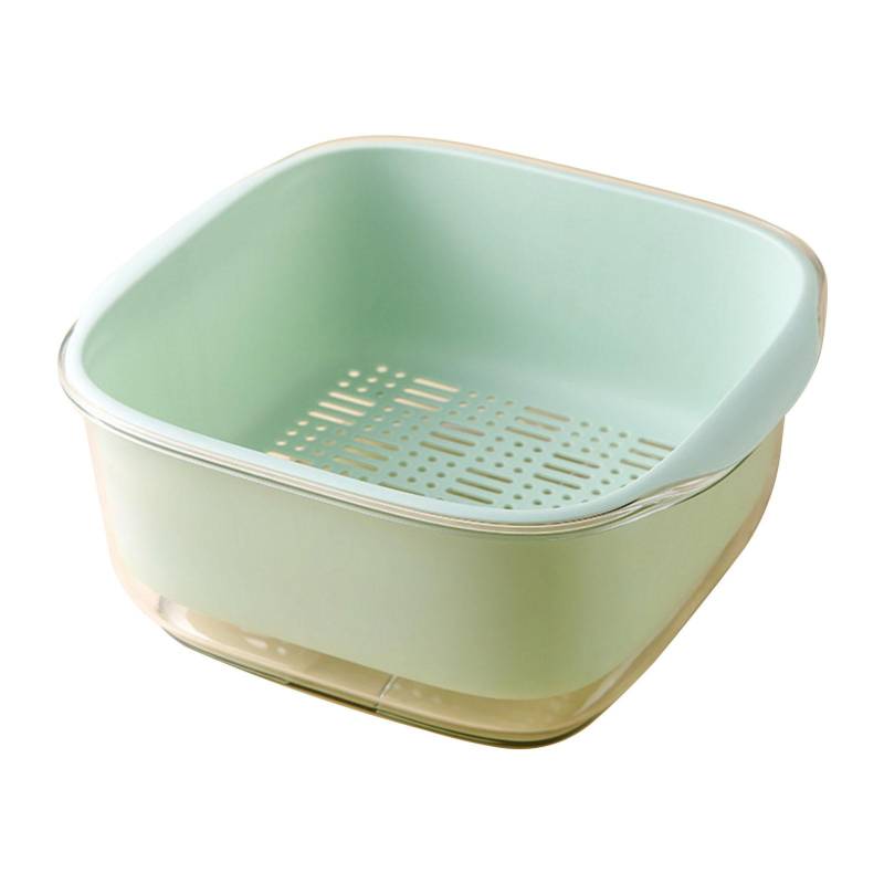 Sieb Sieb Schüssel Set Doppel Schicht Obst Gemüse Waschen Abtropfen Korb für Küche von Joom DACH