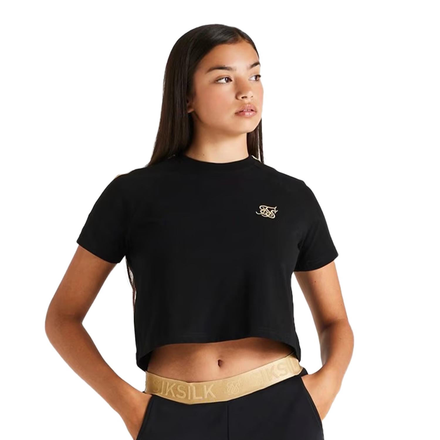 SikSilk Mädchen Metallic Taped Raglan T-Shirt 15 Years schwarz SikSilk Mädchen Metallic Taped Raglan T-Shirt 15 Years schwarz von Joom DACH