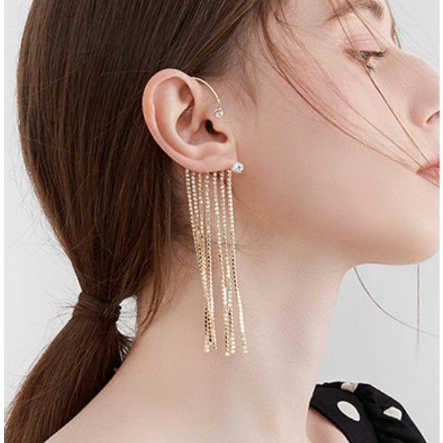 Silber Farbe Strass Schmetterling Ohr Clips Ohne Piercing Für Frauen Funkelnden Zirkonia Ohr Manschette Cilp Ohrringe Hochzeit Schmuck left von Joom DACH