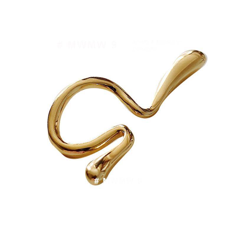 Silberfarbene Ohrclips aus Metall ohne Piercing für Frauen und Mädchen, Modeschmuck im Hip-Hop-Stil, Party-Geschenk gold von Joom DACH