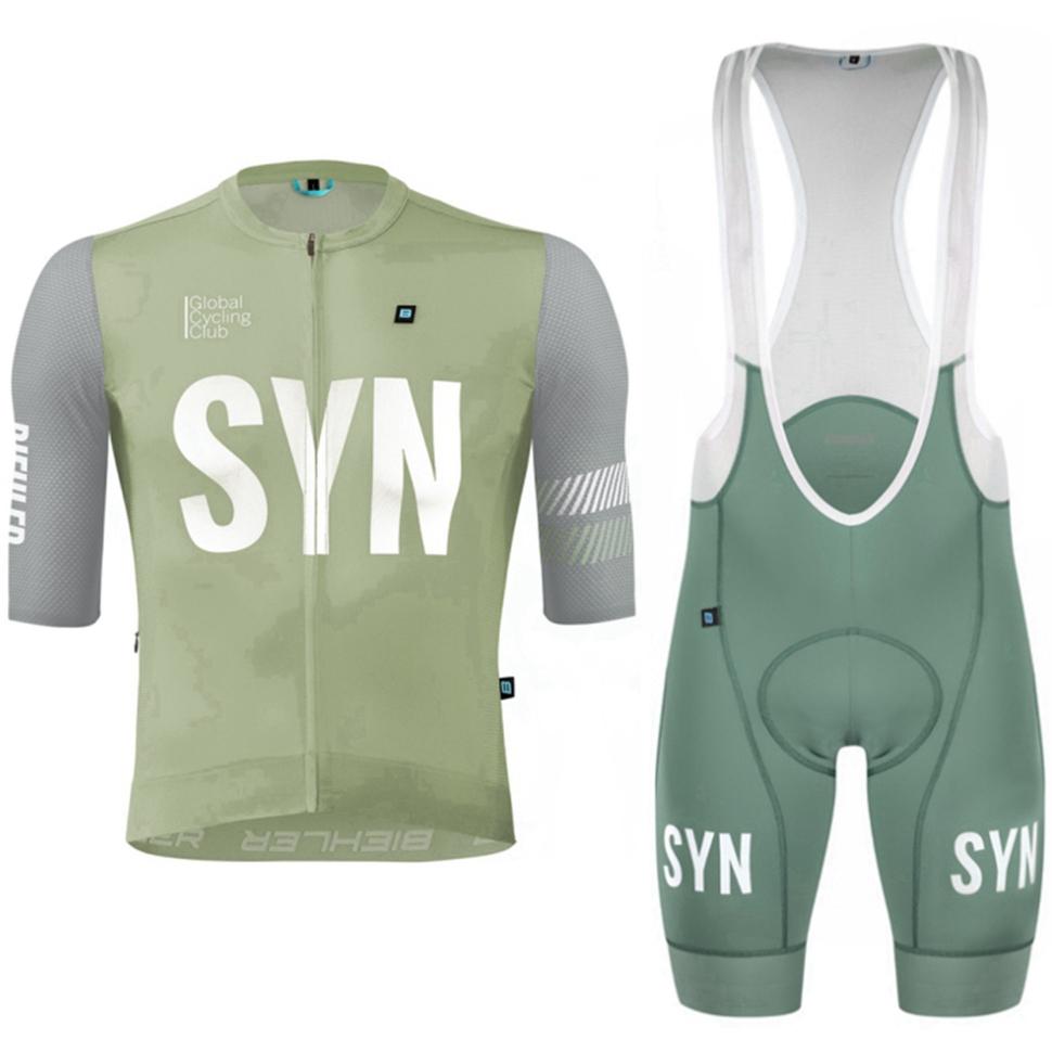 Silbergrau 2025 Anzug Herren Kurzarm Radtrikot und Trägerhose Straße Passende Radbekleidung L von Joom DACH