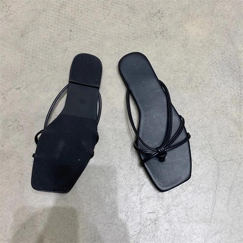 Silberne Pantoffeln Schuhe Frau Trend Flache Sandalen Flip Flops Haus Sommerschuhe Verkauf Sandale Weiblich Damen Pantoletten Elegant 42 schwarz von Joom DACH