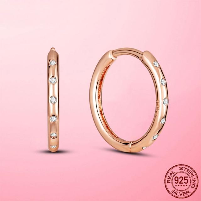 Silberohrringe Echt 925 Sterling Silber Asymmetrische Herz Creolen für Frauen Mode Silber Ohrring Schmuck Geschenk von Joom DACH