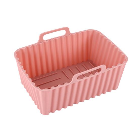 Silikon Air Friteuse Topf Tablett Liner BPA-Freies Air Friteuse Korb Ersatz Air Friteuse Large rosa von Joom DACH