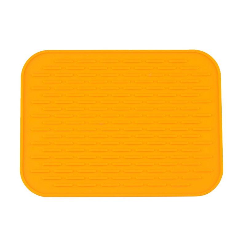 Silikon Anti-Hot Isolierung Pad Platz Non-Slip Coaster Geschirr Drain Topf Matte Topf Gericht Tischset orange von Joom DACH