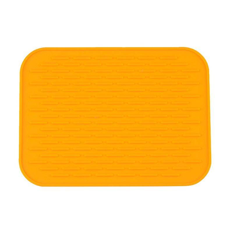 Silikon Anti-Hot Isolierung Pad Platz Non-Slip Coaster Geschirr Drain Topf Matte Topf Gericht Tischset orange von Joom DACH