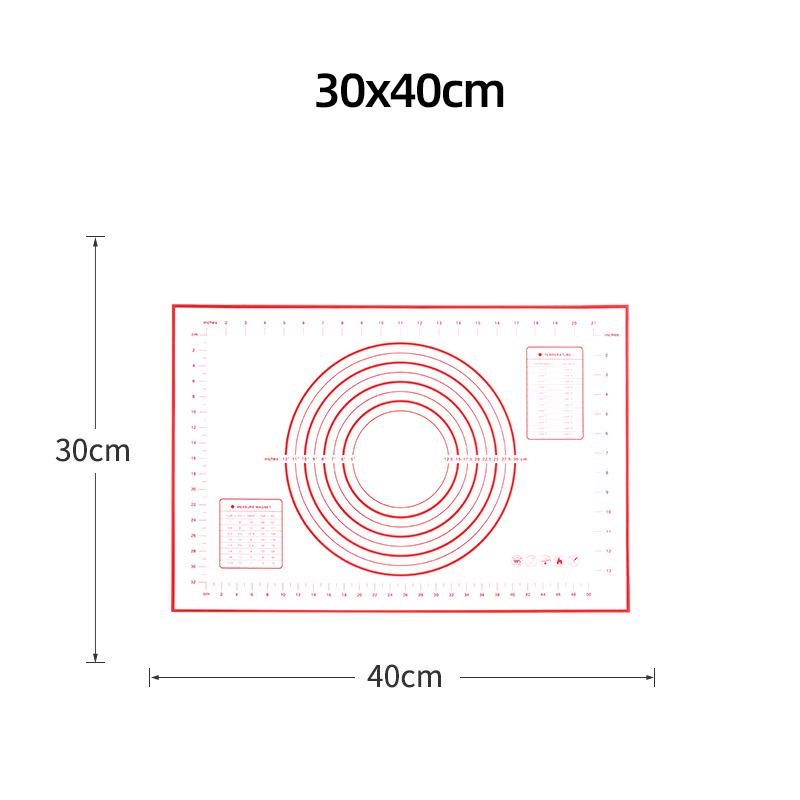 Silikon Back Matte Pad Backblech Pizza Teig Maker Gebäck Küche Gadgets Nicht-Stick Roll Teig Matte Kochen Werkzeuge backformen 30x40cm rot von Joom DACH