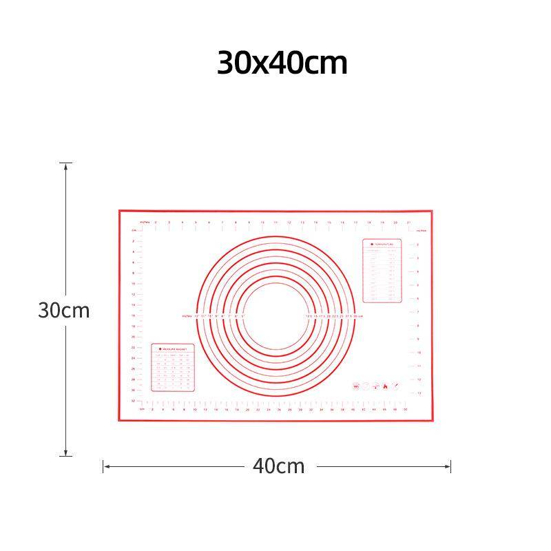 Silikon Back Matte Pad Backblech Pizza Teig Maker Gebäck Küche Gadgets Nicht-Stick Roll Teig Matte Kochen Werkzeuge backformen 30x40cm rot von Joom DACH