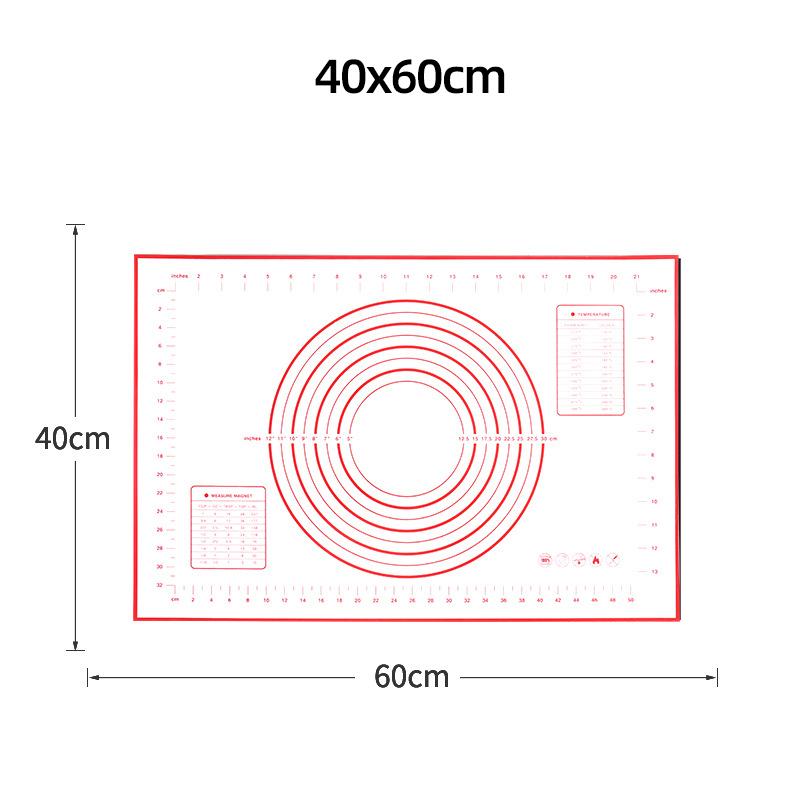 Silikon Back Matte Pad Backblech Pizza Teig Maker Gebäck Küche Gadgets Nicht-Stick Roll Teig Matte Kochen Werkzeuge backformen 40x60cm rot von Joom DACH