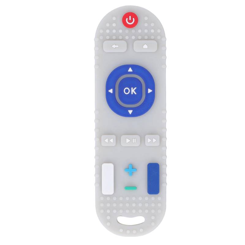Silikon Beißring TV-Fernbedienung Form Hochsimulation Mehrere Knöpfe Texturiert Baby Beißring Beige beige von Joom DACH