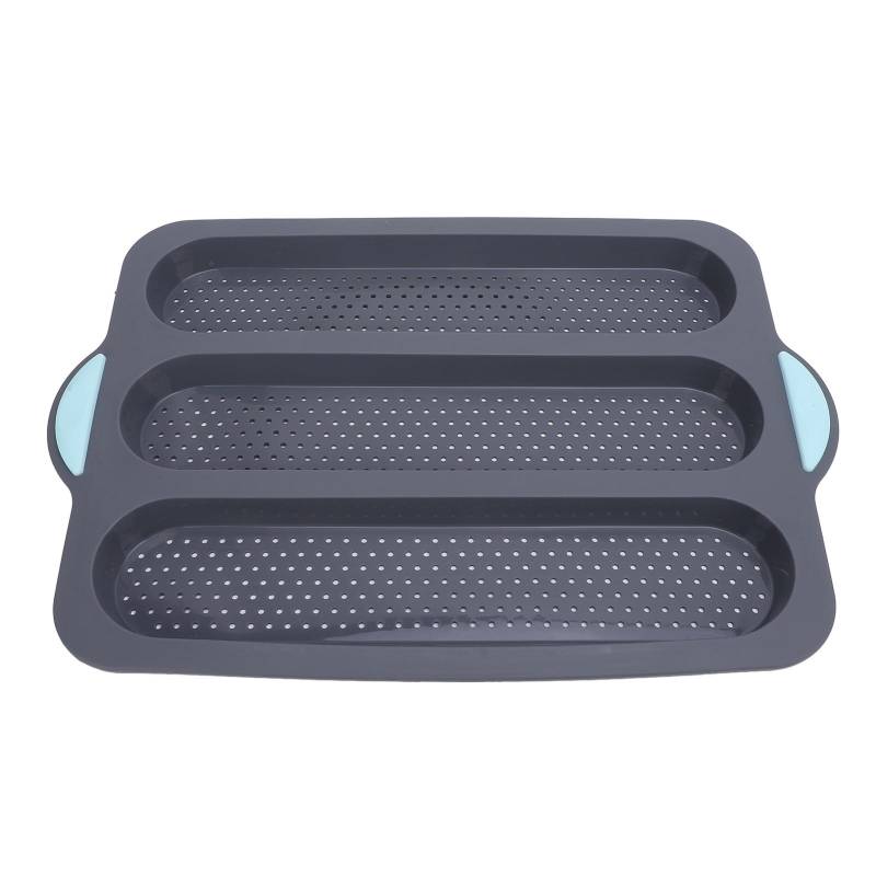 Silikon-Brotform Antihaft Hitzebeständig Perforierte Französische Brotbackform Kuchenform mit Anti 3 Cavity von Joom DACH